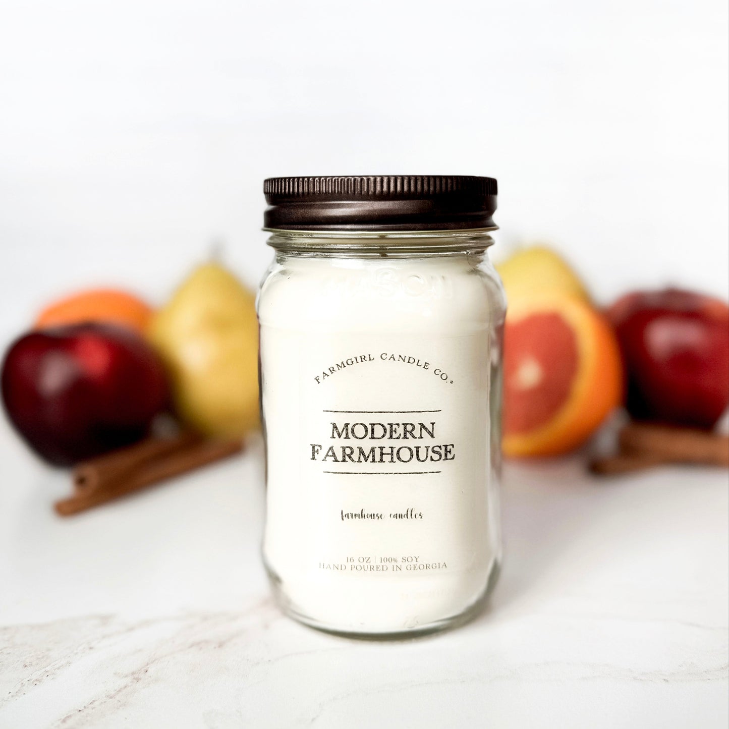 Modern Farmhouse - 16oz Soy Mason Jar Candle