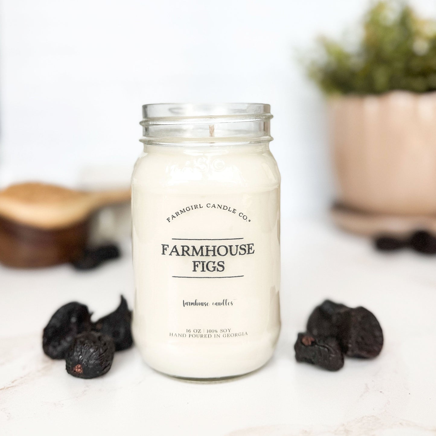Farmhouse Figs - 16oz Soy Mason Jar Candle