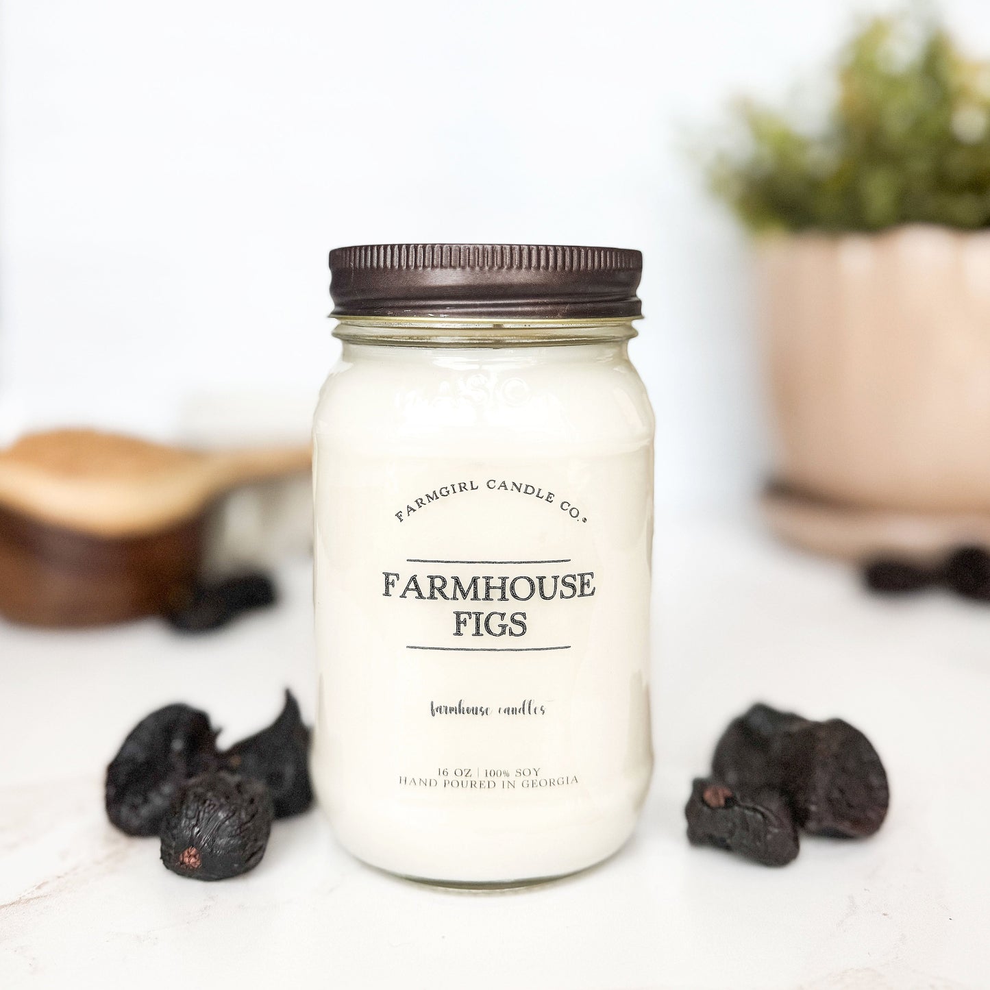 Farmhouse Figs - 16oz Soy Mason Jar Candle