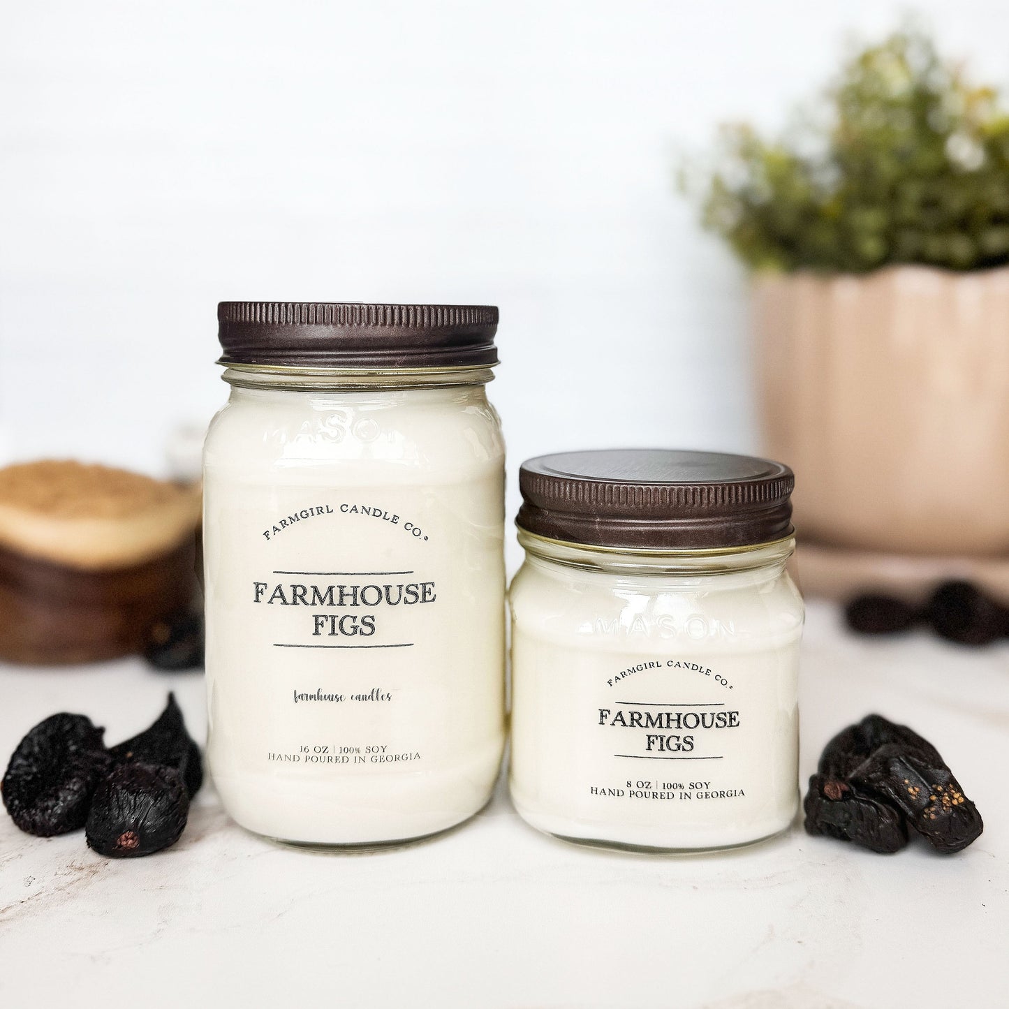 Farmhouse Figs - 16oz Soy Mason Jar Candle