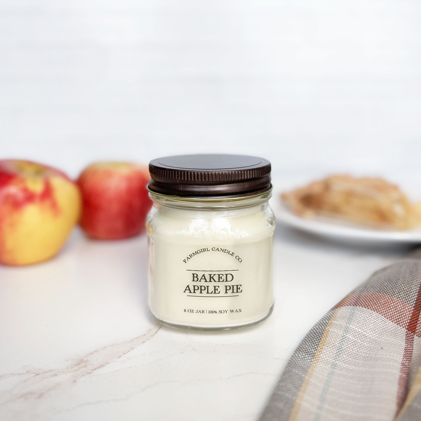 Baked Apple Pie - 8oz Soy Mason Jar Candle