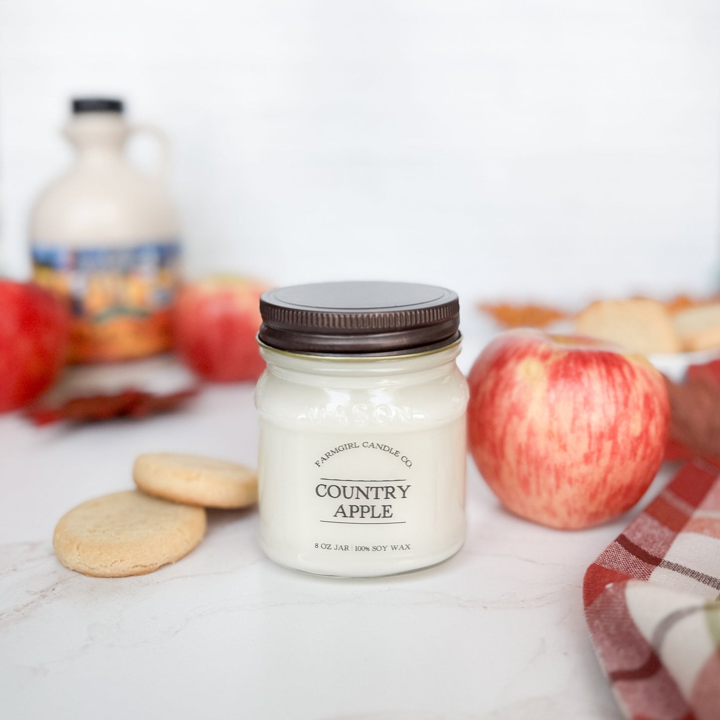 Country Apple - 8oz Soy Mason Jar Candle