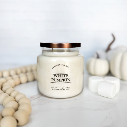 White Pumpkin - 22oz Double Wick Soy Candle