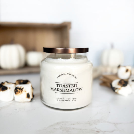 Toasted Marshmallow - 22oz Double Wick Soy Candle