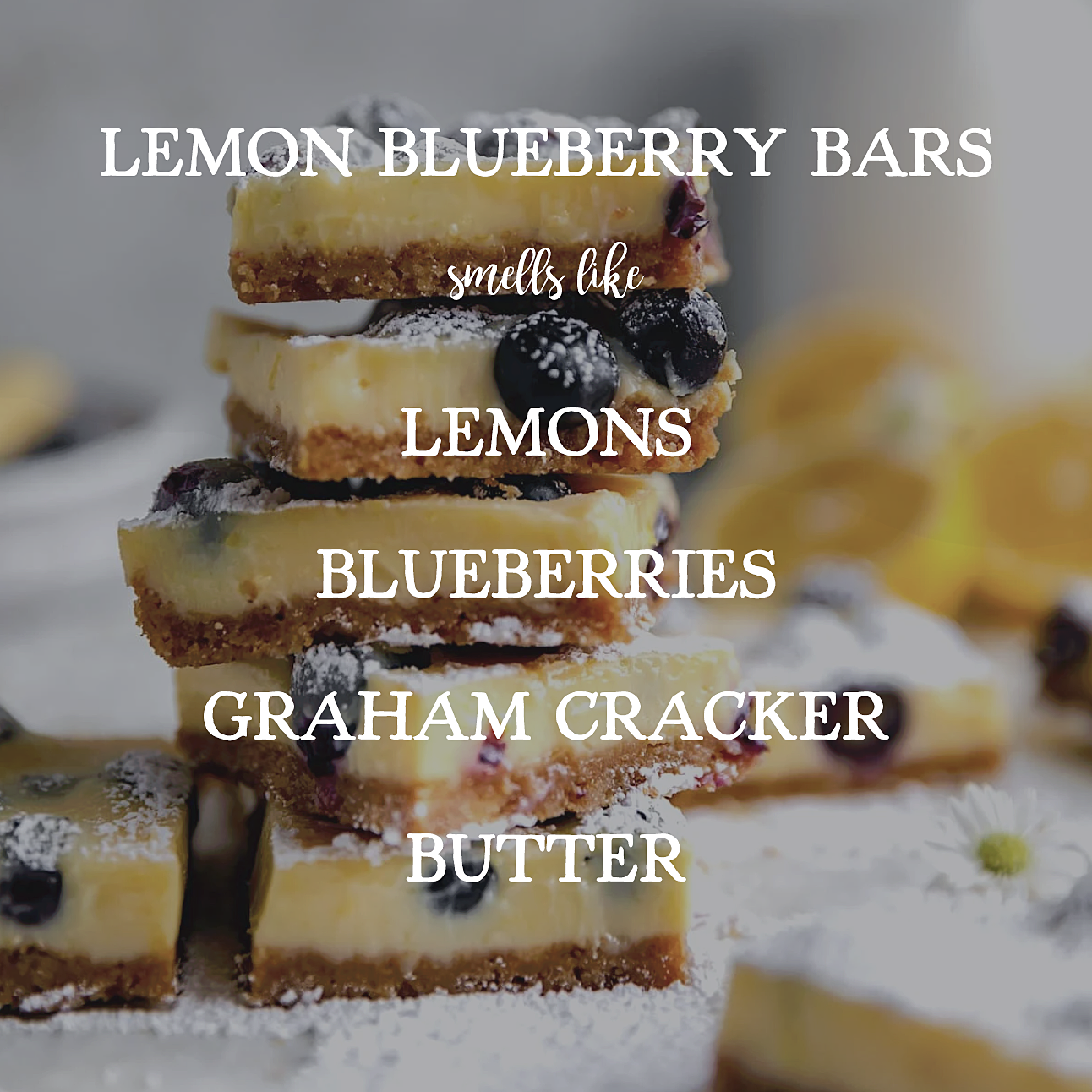Lemon Blueberry Bars - 8oz Soy Mason Jar Candle