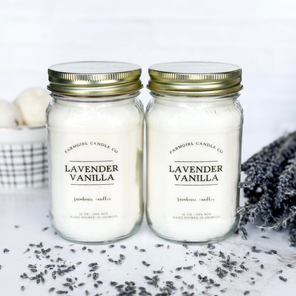 Lavender Vanilla - Soy Mason Jar Candle Bundle