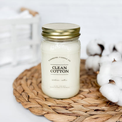 Clean Cotton 16oz Candle