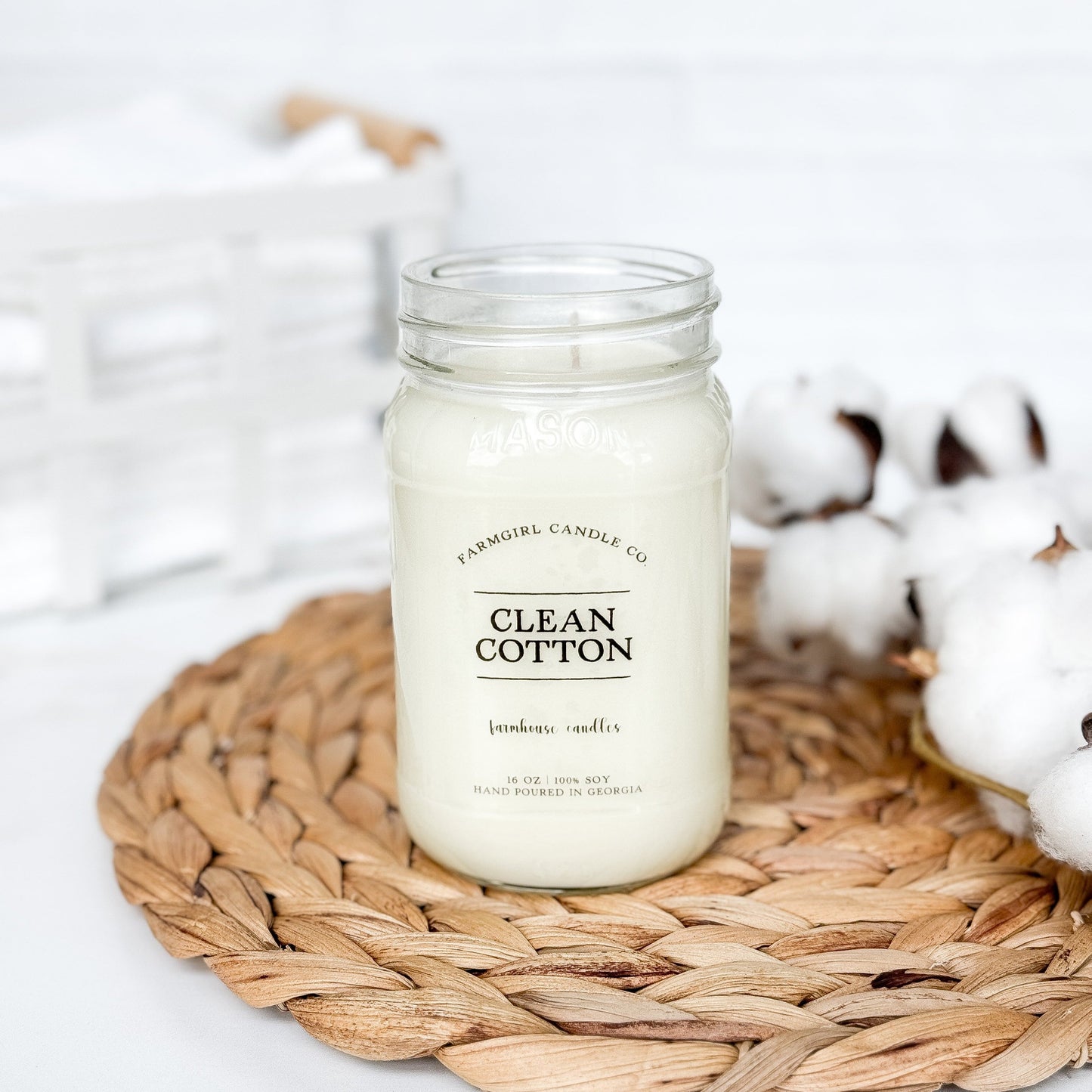 Clean Cotton - Soy Mason Jar Candle Bundle