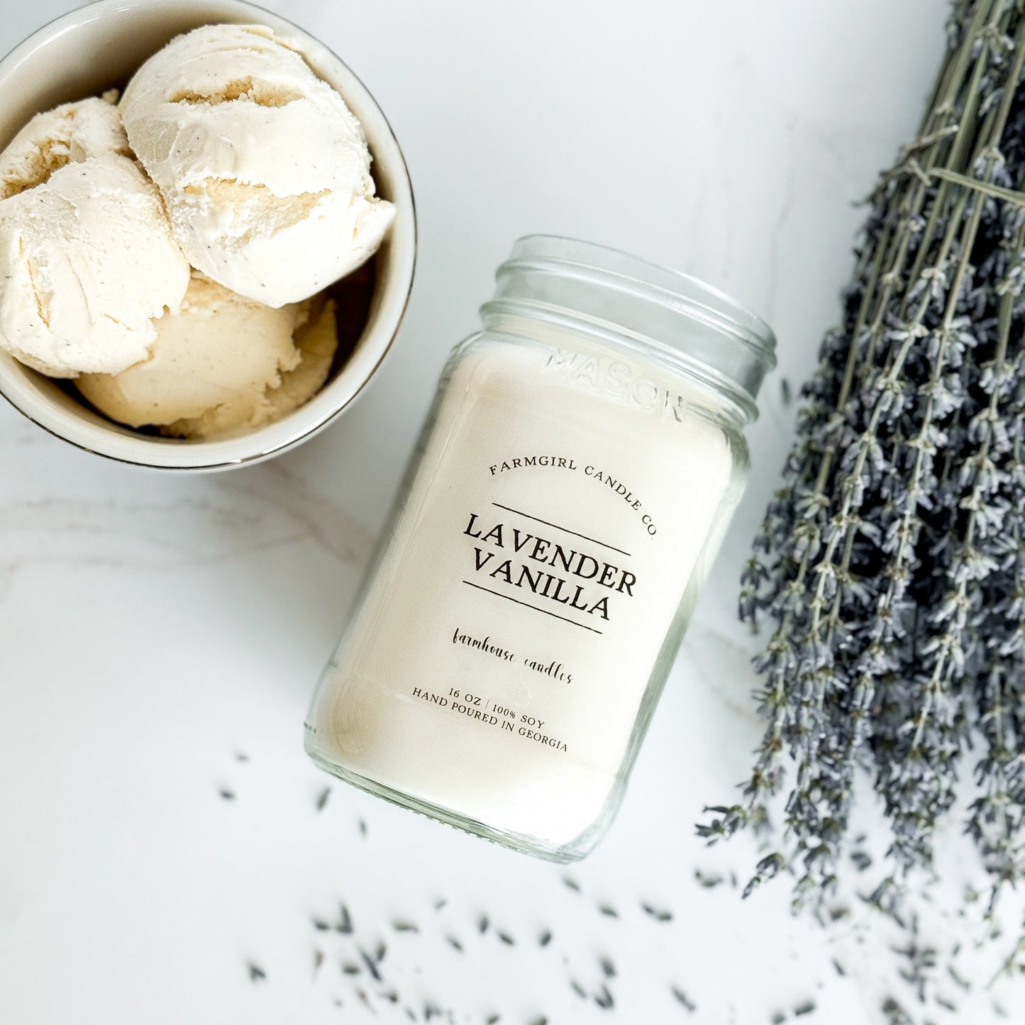 Lavender Vanilla - Soy Mason Jar Candle Bundle