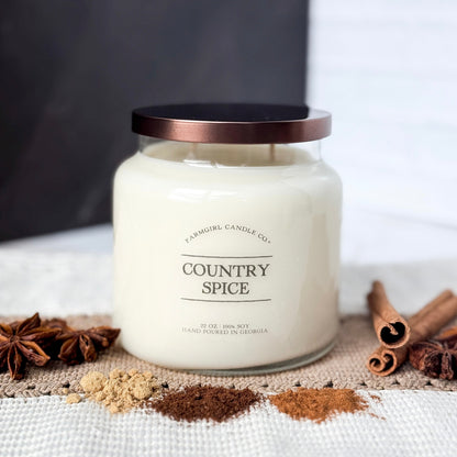 Country Spice - 22oz Double Wick Soy Candle