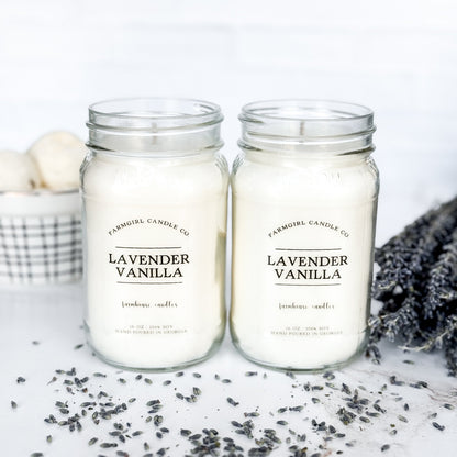 Lavender Vanilla - Soy Mason Jar Candle Bundle