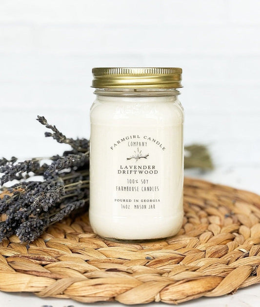 Lavender Driftwood 16oz Candle