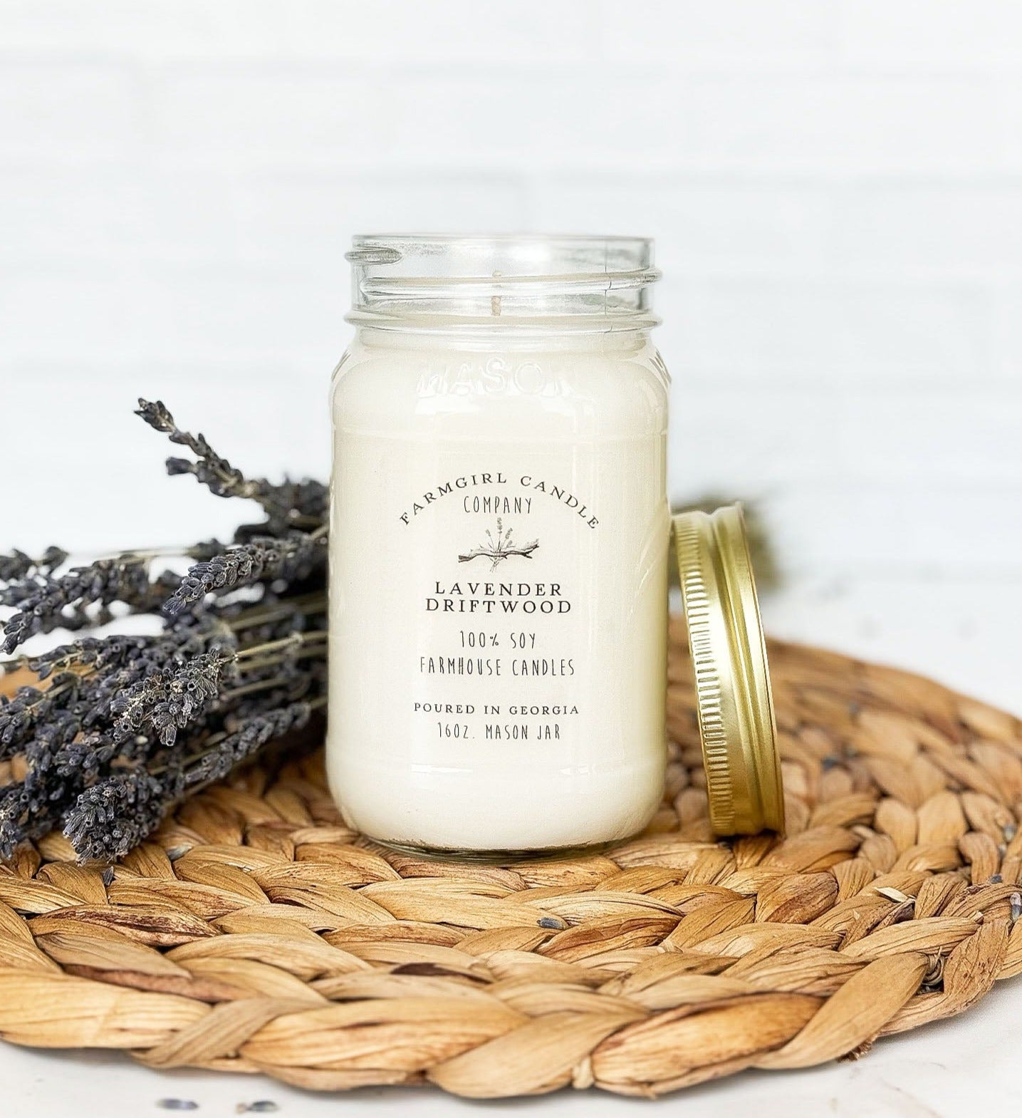 Lavender Driftwood 16oz Candle