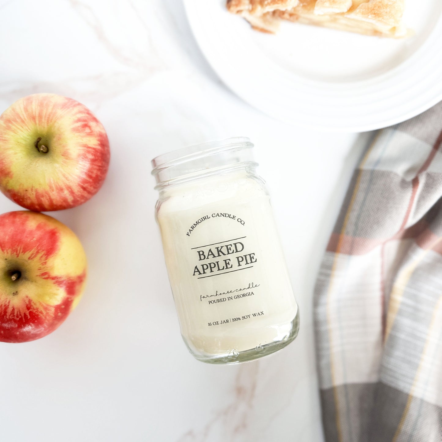 Baked Apple Pie - 16oz Soy Mason Jar Candle