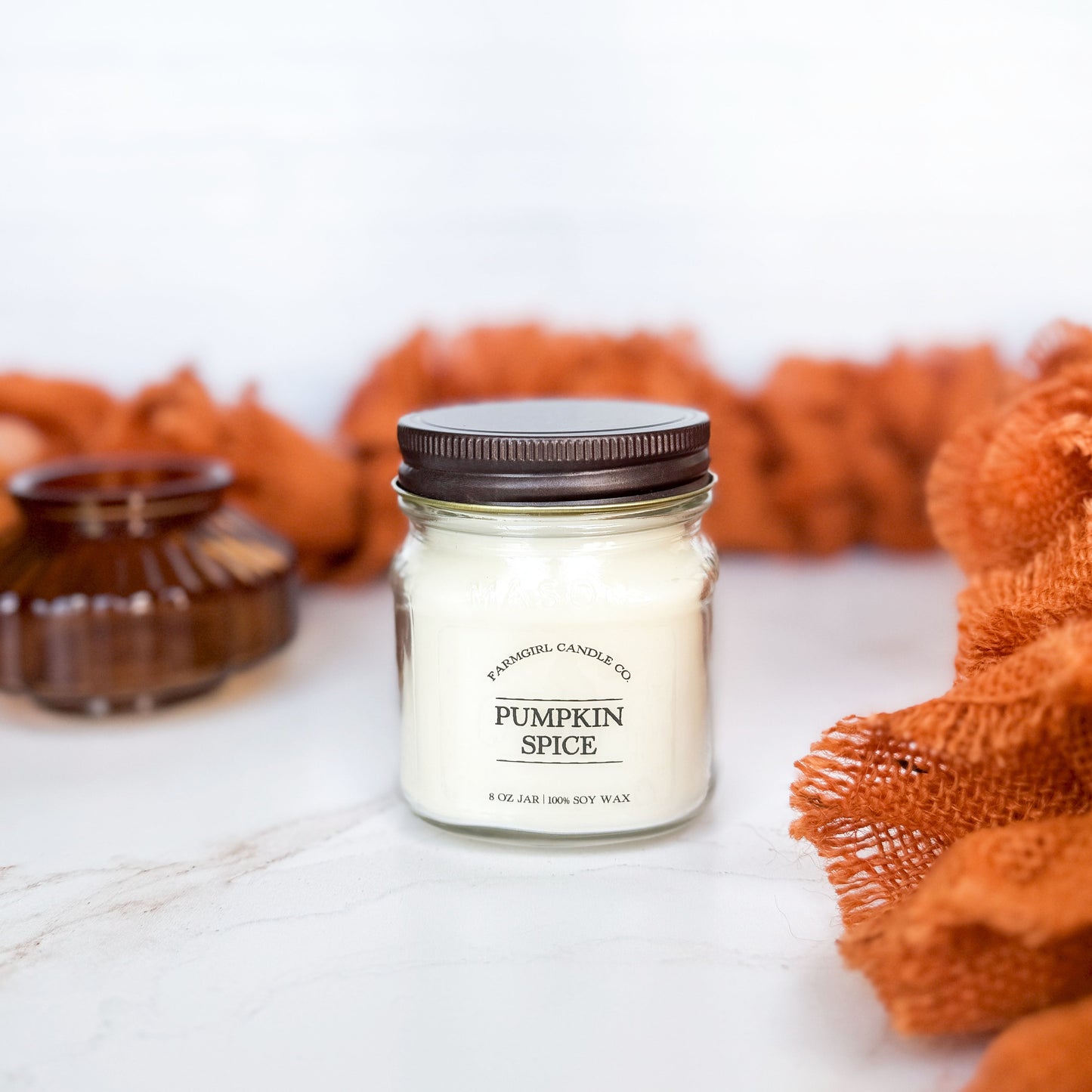 Pumpkin Spice - 8oz Soy Mason Jar Candle