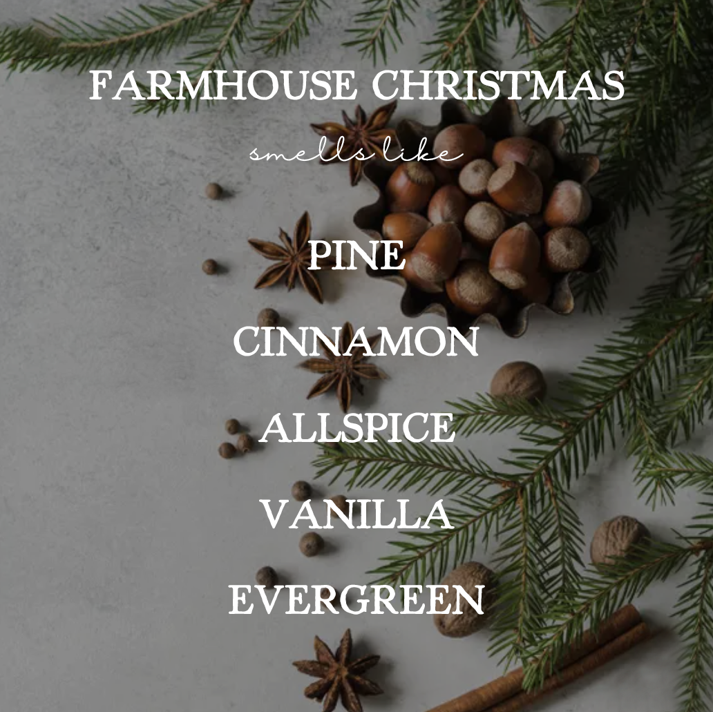 Farmhouse Christmas - 16oz Soy Mason Jar Candle