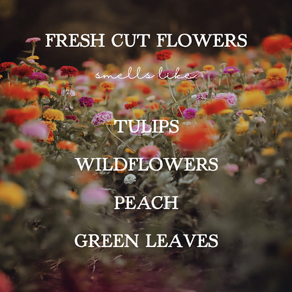 Fresh Cut Flowers - 16oz Soy Mason Jar Candle