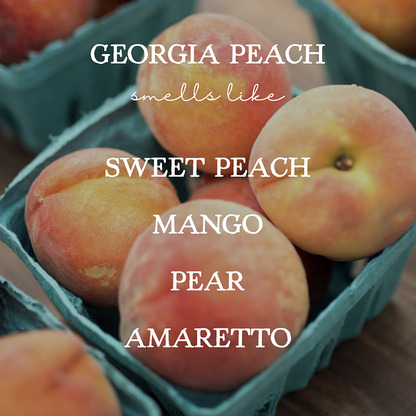 Georgia Peach - 16oz Soy Mason Jar Candle