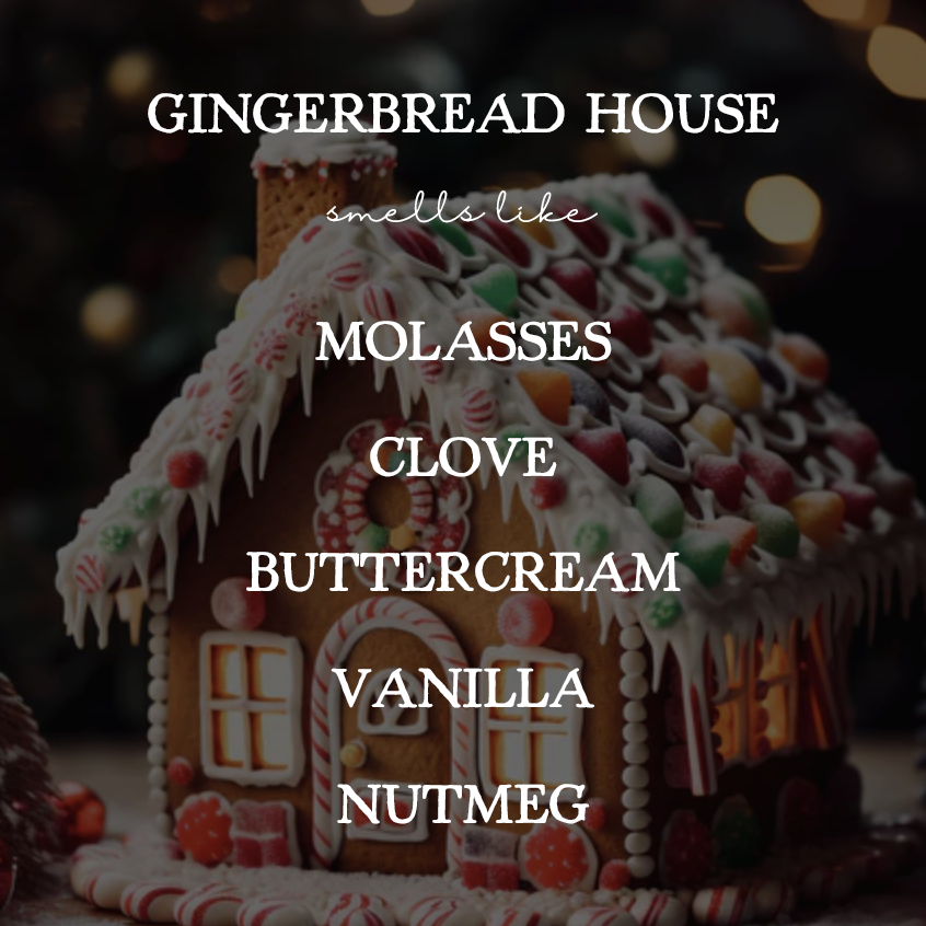 Gingerbread House - 16oz Soy Mason Jar Candle