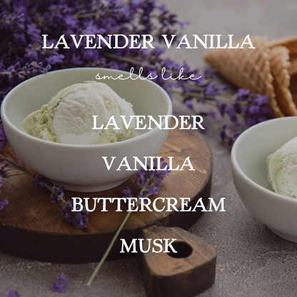 Lavender Vanilla - 16oz Soy Mason Jar Candle