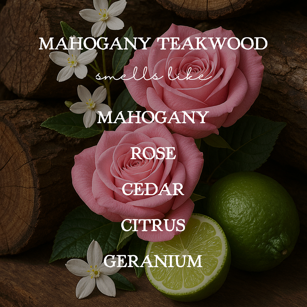 Mahogany Teakwood - 16oz Soy Mason Jar Candle